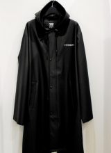 【VETEMENTS】 Fashion is My Profession Logo Raincoat BLACK
