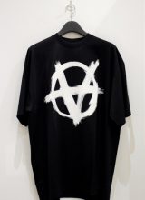 【VETEMENTS】Double Anarchy Logo T-Shirt BLACK/WHITE