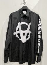 【VETEMENTS】Double Anarchy Logo Shirt BLACK/WHITE