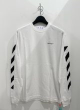 OFF-WHITE DIAG HELVETICA SKATE L/S WHITE
